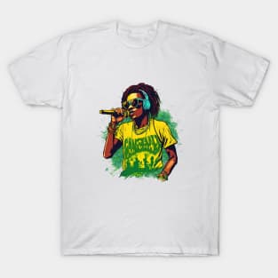 Jamaican Rasta One Love Dancehall Singer T-Shirt